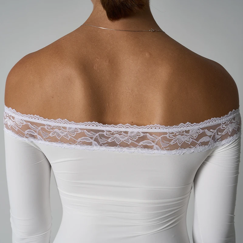 sk1344 sexy lace one shoulder dress solid color long sleeved lace short skirt for women skinny comfortable dress sk1344 sexy lace one shoulder dress solid color long sleeved lace short skirt for women skinny comfortable dress